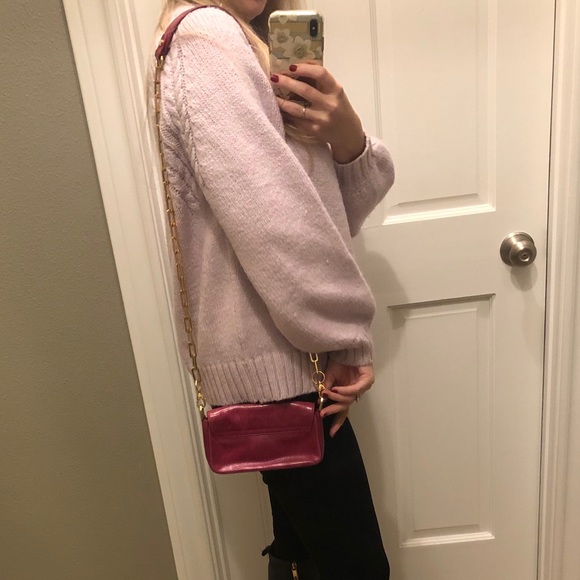 Tory Burch Raspberry Cross Body Bag - Picture 5 of 6